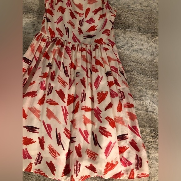 : : RACHEL ANTONOFF New w/ Tag Retro Style White & Scribble Sleeveless Dress : : - Picture 3 of 13